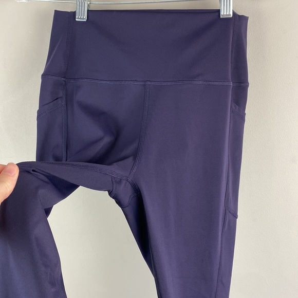 Zyia Brilliant Purple Capri Leggings Size 8-10 - Picture 5 of 12